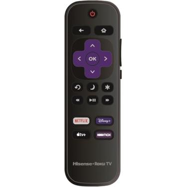 Imagem de Controle remoto de substituição OEM compatível com todos os Hisense Roku TV Smart 4K Ultra HDTV 【Funciona apenas com Hisense Roku TV, não para Roku Stick e Roku Box】 (Netflix/Disney Plus/Apple