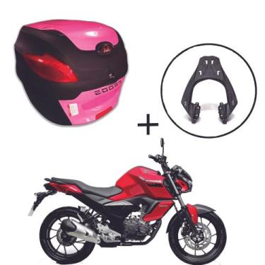 Imagem de Baú 41 Litros Awa Proos + Suporte Superior Fz 15 23+, Rosa