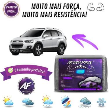 Imagem de Capa De Cobrir Carro Captiva Forrada Impermeável Armada Force - Armada