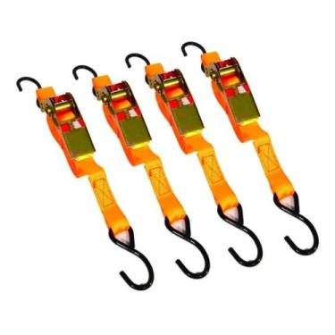 Imagem de Cinta Para Carga Catraca Kit 4 Pçs Profissional 25Mm X 4,5M - Troya To