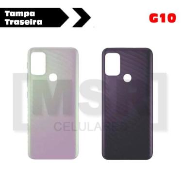 Imagem de Tampa traseira ORIGINAL celular MOTOROLA modelo G10, CINZA AURORA