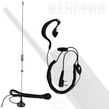 Imagem de Antena Nagoya UT-106UV e Fone Espiral RC3002 - Lellis Rocha