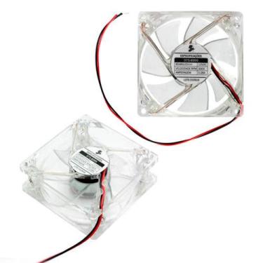 Imagem de Micro Ventilador LED Branco PCS e Eletrônicos 075-8999 12V 5+