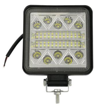 Imagem de Farolete de Milha Led Quadrado 102w Carro Caminhão 12v 24v - BRIWAX
