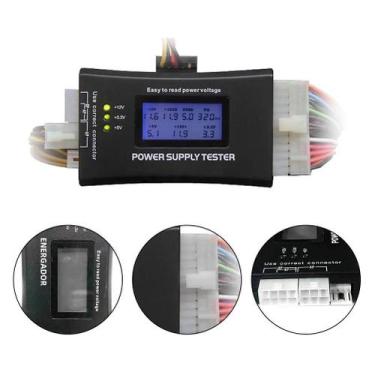 Imagem de Testador De Fonte De Alimentação LCD De 20/24 Pinos Display Digital PC