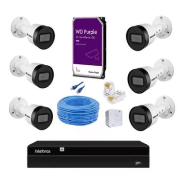 Imagem de Gravador Nvr Intelbras 1408p Poe 6 Câmeras  Vipc 1230 B 2 Megapixel Fu