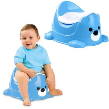 Imagem de Penico Infantil Urso Azul Menino Educativo Bebe Transição - Cardoso To