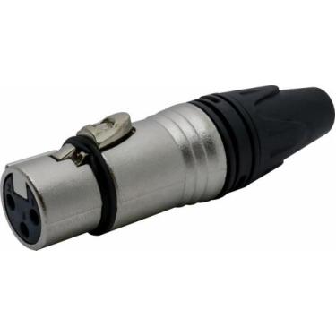 Imagem de Conector Xlr Fêmea Para 3 Pinos Resistente Csr Tipo Neutrik