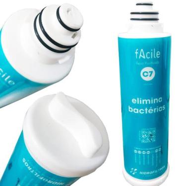 Imagem de Refil Filtro Facile C7 Antibacteriano Purificador De Agua Hidrofiltros