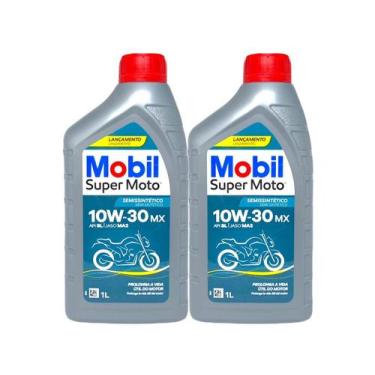 Imagem de Óleo 10w30 Semissintético Mobil Super Moto - 2 Litros