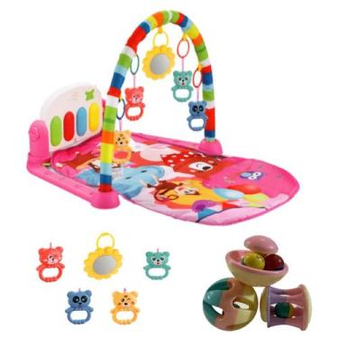 Imagem de Tapete Bebe Educativo Portátil Musica + Chocalho Divertido - Color Bab