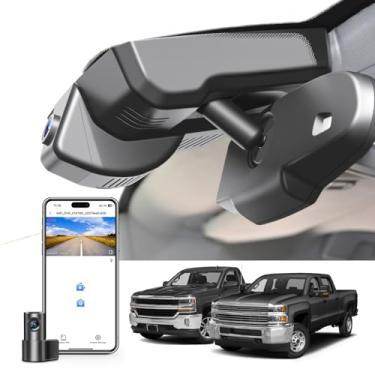 Imagem de Mangoal Câmera de painel 4K adequada para Chevy Silverado 1500 2014 2015 2016 2017 2018 2500 HD/3500 HD 2015-2019 (modelo D), com capa A, caso contrário, você pode comprar o modelo E (com plugue de