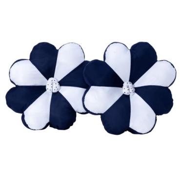 Imagem de Almofda Flor (Par) Luxo - Gabi Flor, Azul