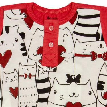 Imagem de Body Gorette The Cat Gola Patê Gatos Goiaba, M