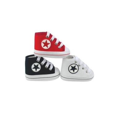 Imagem de Kit com 3 pares sapatinho de bebê direto da fabrica do 13 ao 18 - Drin