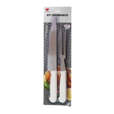 Imagem de Jogo Para Churrasco Com 2 Peças Kit Com Garfo E Faca - Ladiv Comercial
