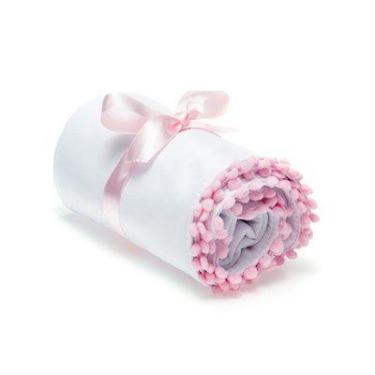 Imagem de Manta Moleton Ultra Macia Momis Petit Bolinha Rosa