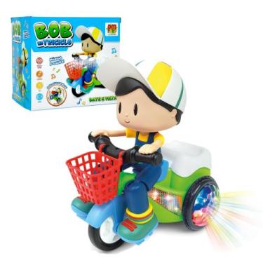 Imagem de Carrinho Bate E Volta Bob No Triciclo Faz Manobras Som Luzes - Dm Toys