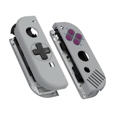 Imagem de eXtremeRate Caixa de controle portátil Joycon Classic 1989 GB DMG-01 (versão D-Pad) Botões ABXY de direção, capa de substituição DIY para Nintendo Switch e Oled Joy-Con – Capa de console não incluída