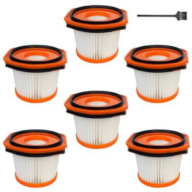 Imagem de Filtros WS630 Peças de reposição para sistema Shark Wandvac WS620 WS630 WS631 WS632 WS633 WS640 WS640AE WS640BL WS642 WS642AE, pacote com 6, compare com peças # XFFWV360