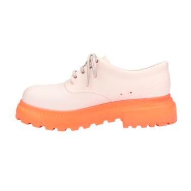 Imagem de Melissa Charlotte Sapatilhas femininas, Bege fosco/laranja, 36