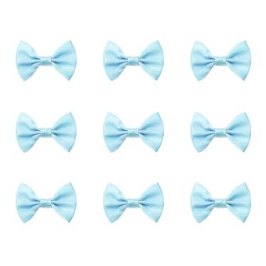 Imagem de Tupalizy Mini laços de fita de cetim pequenos laços artesanais de tecido de costura para decoração de Natal gravatas borboleta sacos de presente caixas cartões de convite de saudação lembrancinha de