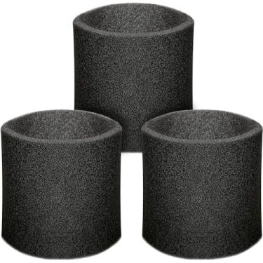 Imagem de Fette Filter - Filtro de manga de espuma para aspiradores de 5 galões e acima compatível com Shop-Vac 90585 e 9058500 e serve para a maioria dos aspiradores Vacmaster & Genie Shop. Tipo de filtro R. (pacote com 3)