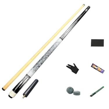 Imagem de Taco de sinuca, bastão de sinuca, taco de sinuca de 147 cm, bastão de taco de bilhar de bordo canadense, taco de sinuca profissional para esportes de mesa de sinuca, 19 a 567 g (taco de sinuca +