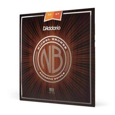 Imagem de Encordoamento Violão Aço .010 D'Addario Nickel Bronze NB1047 - D addar
