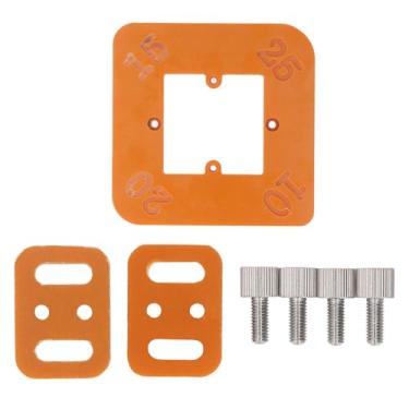 Imagem de Modelo de Canto Redondo R30 R35 R40 R50, Gabarito de Roteamento de para Projetos de Marcenaria Com Placas de Descanso Limitadoras Duplas e Parafusos de Fixação para Desenho