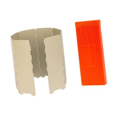 Imagem de Esquirla Protetor de Vento para Fogão Portátil, Ideal para Acampamento E Atividades Ao Ar Livre, Cáqui