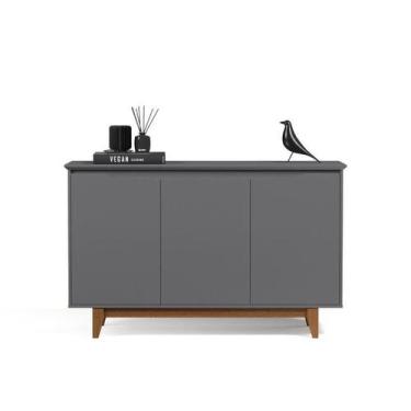 Imagem de Buffet / Balcão / Aparador / Bancada FL 3 Portas Retrô Com Tampo e Pés