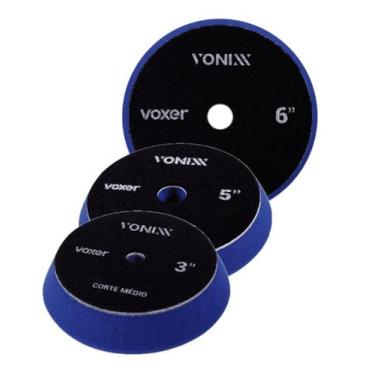 Imagem de BOINA CORTE MEDIO AZUL ESCURO 6" VOXER tiras autocolantes ROTATIVA OU 