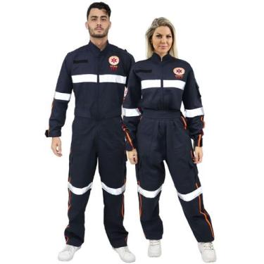 Imagem de Macacão Samu 192 - Demorgan Uniformes, Marinho, GG