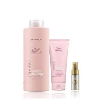 Imagem de Wella Professionals Blonde Recharge - Shampoo 1L +Condicionador 200ml+