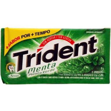 Imagem de Chiclets trident menta c/5unid - Kraft foods brasil