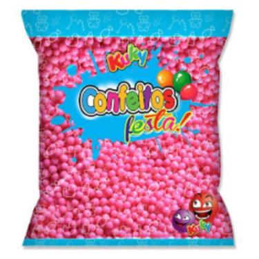Imagem de Confeito De Açúcar Crocante Sabor Framboesa 500gr Tubetes - Kuky