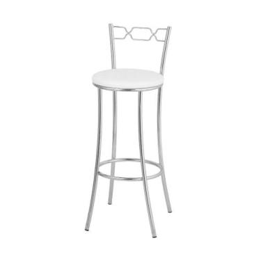 Imagem de Kit 2 Banquetas Cromadas Atlanta Alta Tre Paroni