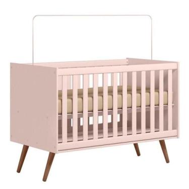 Imagem de Berço Americano 3820 Retrô Rosa - Qmovi