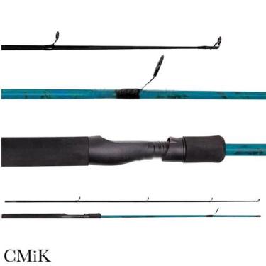 Imagem de Kit 2 Vara De Pesca Para Molinete 1,80mt  Fibra de Vidro Barata - CMIK