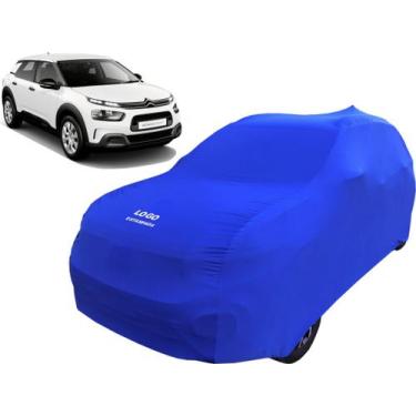 Imagem de Capa De Tecido Proteger Pintura Carro Citroen C4 Cactus - Mz, Azul