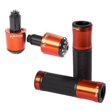 Imagem de Kit Esportivo Manopla Luva Punho Peso Moto Universal Auminio - Stark R