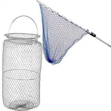 Imagem de Kit Pesca Passagua E Viveiro Arame Cóvo C/ Tampa Sambura N.5 - Summer