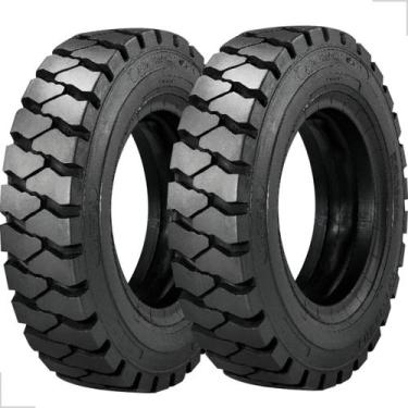 Imagem de Kit 2 Pneu Xtra Goodyear Aro 10 650-10 Empilhadeira Com Câmara e Prote