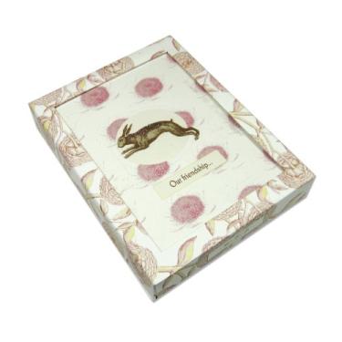 Imagem de C.R. Gibson Cartões de felicitações Cid Pear Tiny Prose, caixa com 4, variedade de amizade nº 2 (CID10-10412)