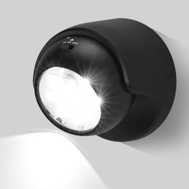 Imagem de LemonBest Luzes externas com sensor de movimento – luz de sensor de movimento ao ar livre operada por bateria sem fio refletor de movimento luz de segurança liga automática para varanda escada