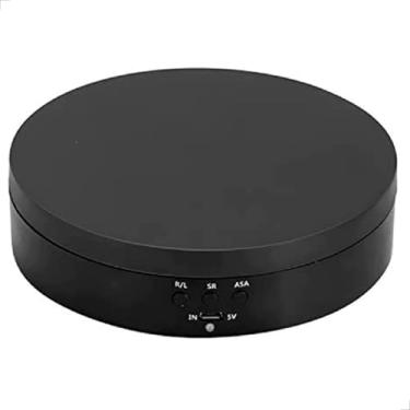 Imagem de Expositor Giratório INMA Elétrico USB Pilha Para Vitrine de Produtos e Estúdio Fotos Videos (Preto)