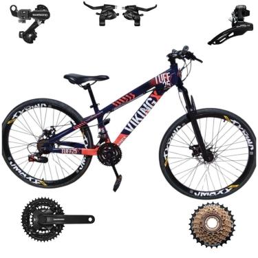 Imagem de Bicicleta 26 VikingX Tuff25 21v SHIMANO Freeride Disco Mecânico Pneu Slick 1.50-Unissex