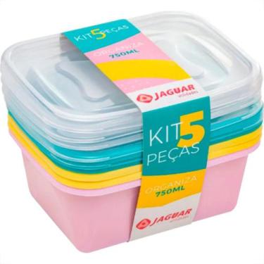 Imagem de Kit C/5Pcs Organiza Ret 750Ml-6326 - JAGUAR