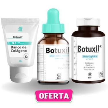Imagem de Kit 1 Banco De Colágeno + 1 Botuxil + 1 Silício Orgânico - Bclar